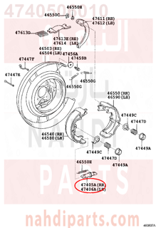 4740506010,SCREW SET, SHOE ADJUSTING, RH(FOR PARKING BRAKE),مسمار 