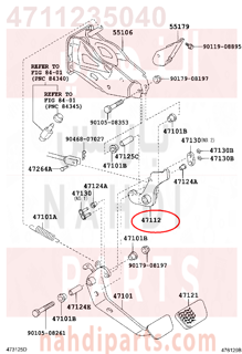 4711235040,LEVER, BRAKE PEDAL, دواسة الفرامل