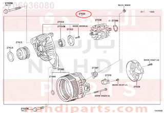 2706036080,ALTERNATOR ASSY,دينمو كهرباء - دينمو الشحن