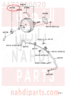 4473050020,VALVE ASSY, VACUUM CHECK(FOR BRAKE),بلف 