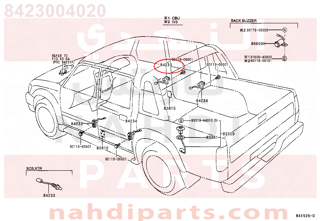 8423004020,SWITCH ASSY, COURTESY LAMP (FOR FRONT DOOR),التبديل   COURTESY LAMP (من اجل  الباب الأمامي)