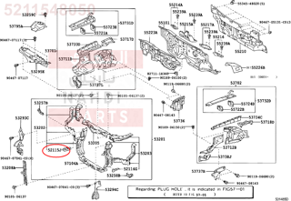 5211548050,SUPPORT, FRONT BUMPER SIDE, RH,دعامة 