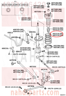 4823106420,SPRING, COIL, REAR RH,سستة 