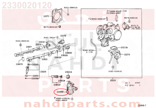 2330020120,FILTER, FUEL(FOR EFI),فلتر 