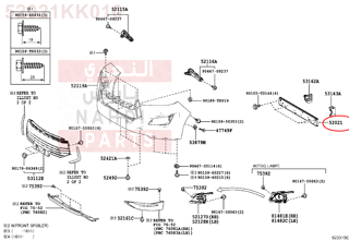 52021KK010,REINFORCEMENT SUB-ASSY, FRONT BUMPER,دعامه صدام أمامي - جسر صدام