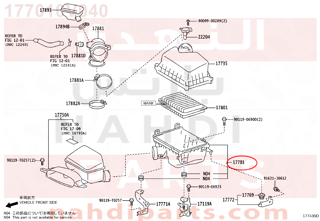 177010V040,CASE SUB-ASSY, AIR CLEANER,جلدة هواء  