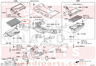 1780138010,ELEMENT SUB-ASSY, ENGINE AIR FILTER,فلتر هواء مكينة