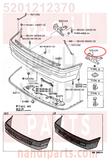 5201212370,ARM SUB-ASSY, FRONT BUMPER, LH,ذراع  