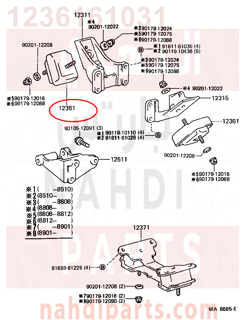 1236161031,INSULATOR, ENGINE MOUNTING, FRONT,كرسي مكينة