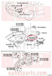 9098120010,BULB, DISCHARGE HEADLAMP,لمبه