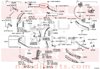 5211576020,SUPPORT, FRONT BUMPER SIDE, RH,قاعدة صدام امامى يمين