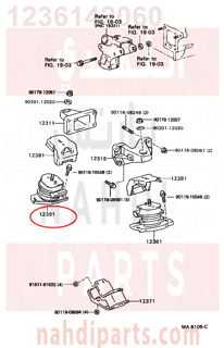 1236142060,INSULATOR, ENGINE MOUNTING, FRONT,كرسي  المحرك 