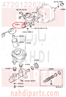 4720122620,CYLINDER SUB-ASSY, BRAKE MASTER,علبه فرامل كامله - سلندر فرامل