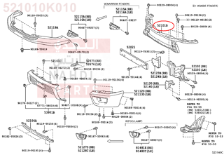 521010K010,PLATE SUB-ASSY, FRONT BUMPER REINFORCEMENT,واجهه صدام 