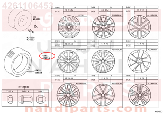 4261106453,WHEEL, DISC (FOR SPARE),جنط