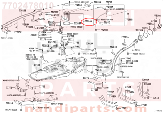 7702478010,PLATE SUB-ASSY, FUEL SUCTION,لوحة SUB-  وقود شفط