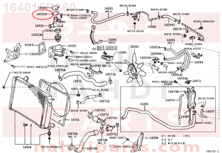 164015B680,CAP SUB-ASSY(FOR WATER OUTLET),غطاء 