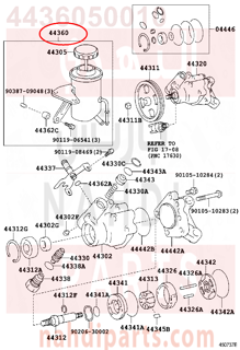 4436050010,RESERVOIR ASSY, VANE PUMP OIL,قاعدة 